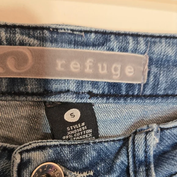 Y2k Refuge Sky Blue Boot Cut Low Rise Jeans - Picture 2 of 11